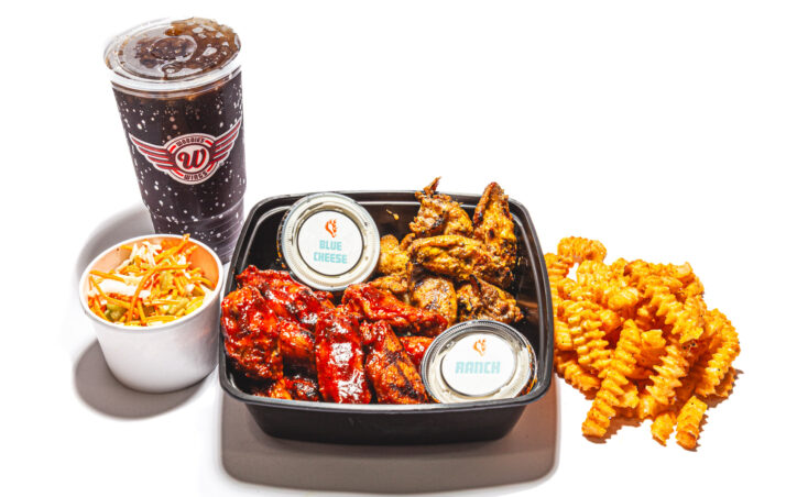 Woodie's Double Wings with fries and a drink Combo Meal